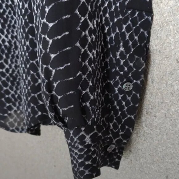 Joie Snake Print Silk Blouse - Picture 5 of 5